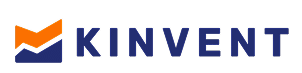 Logo Kinvent : Graphisme de Croissance et Nom de Marque Logo Kinvent : un graphique stylisé orange et bleu foncé représentant une croissance, suivi du mot KINVENT en lettres capitales bleu foncé sur fond noir.